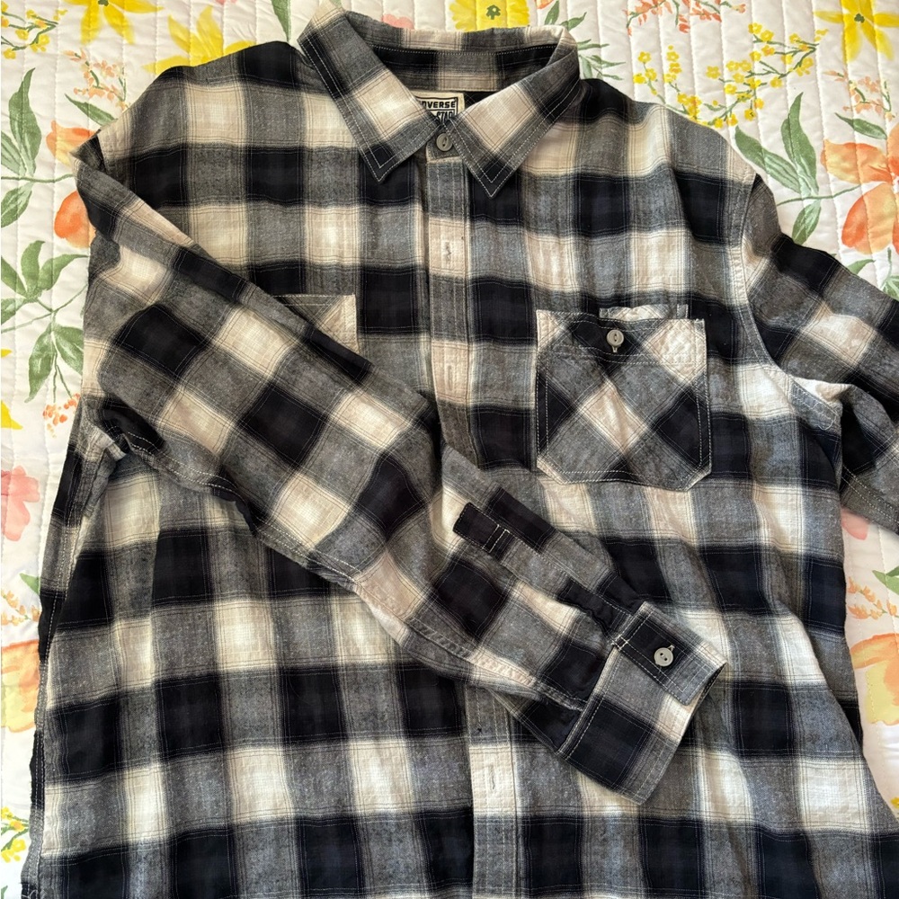 Long sleeve flannel with pockets